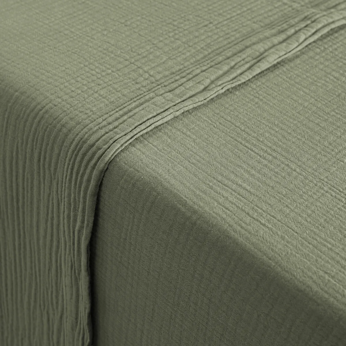 Drap Plat Uni Gaze De Coton, Kumla — vue 3