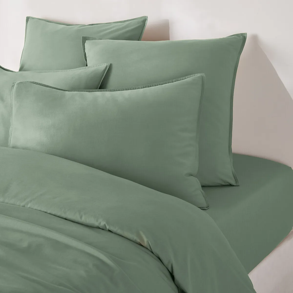 Drap Housse Uni Coton Lavé Bonnet 30cm, Scenario — vue 3
