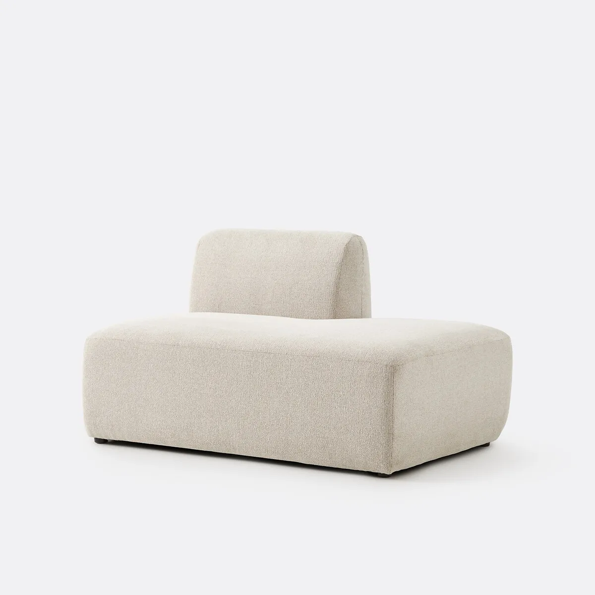 Récamière Droite Modulable, En Tissu Texturé Chiné, JASPE — vue 3