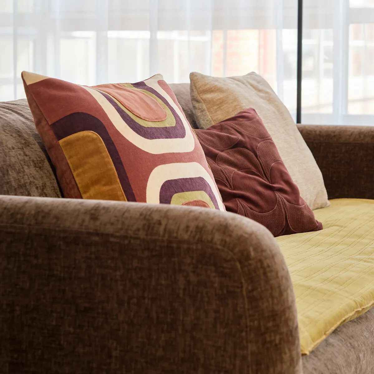 Housse De Coussin, En Velours Texturé, BOCHA — vue 3