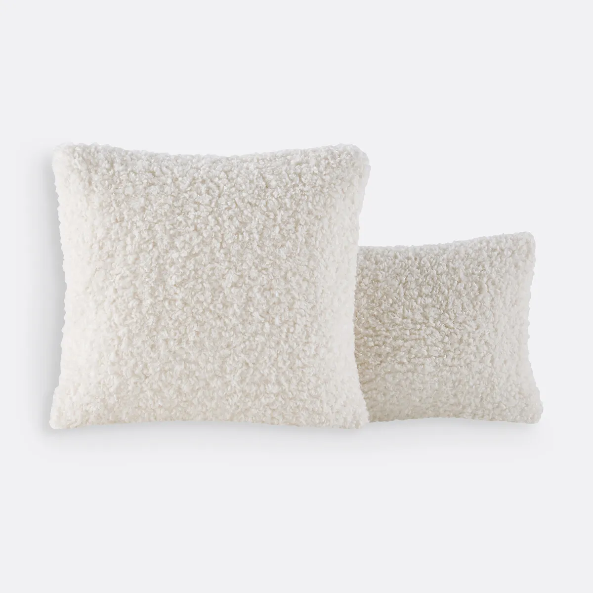 Housse Coussin En Sherpa, Ouate