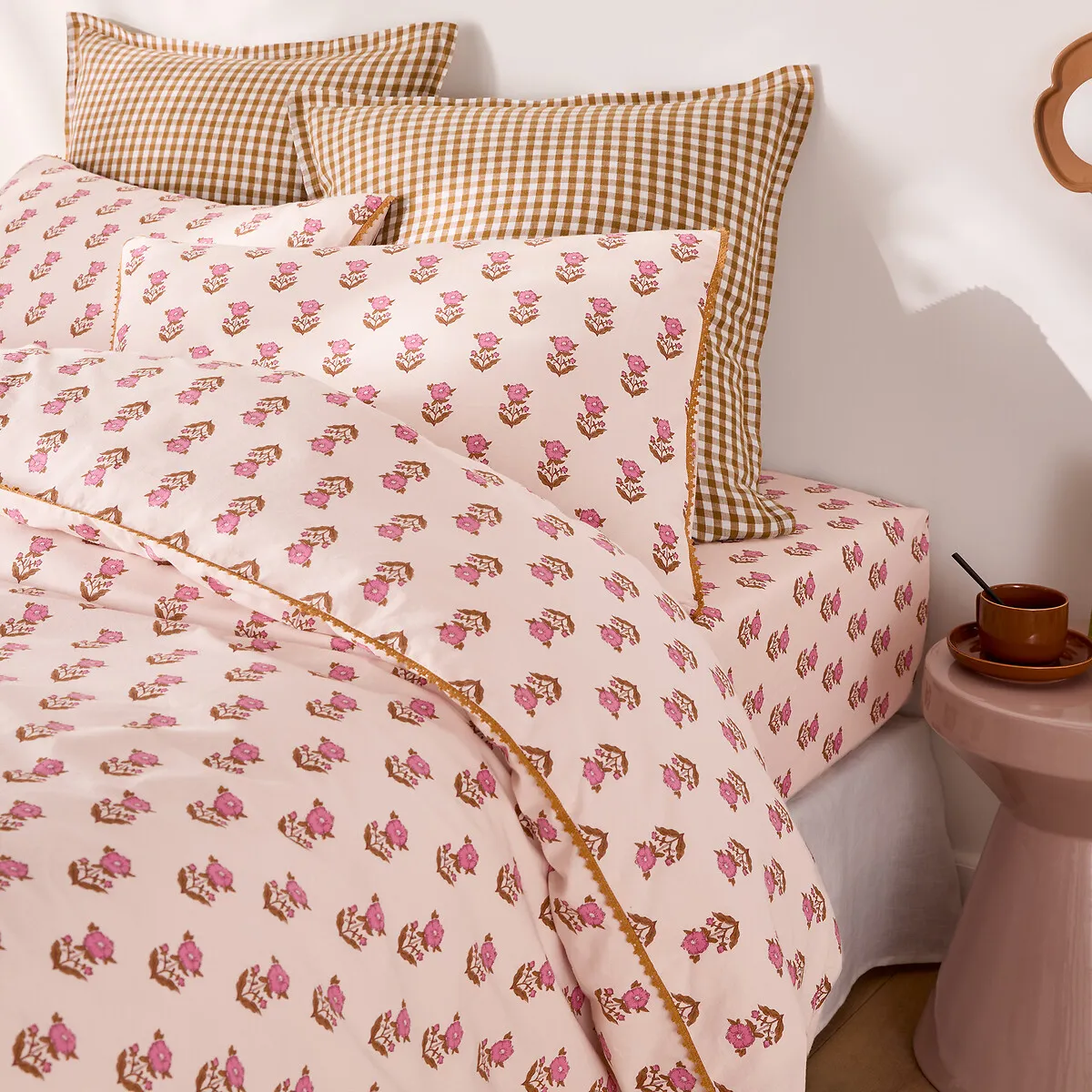 Drap-housse En Coton Lavé Bonnet 30 Cm, DIMANI — vue 3