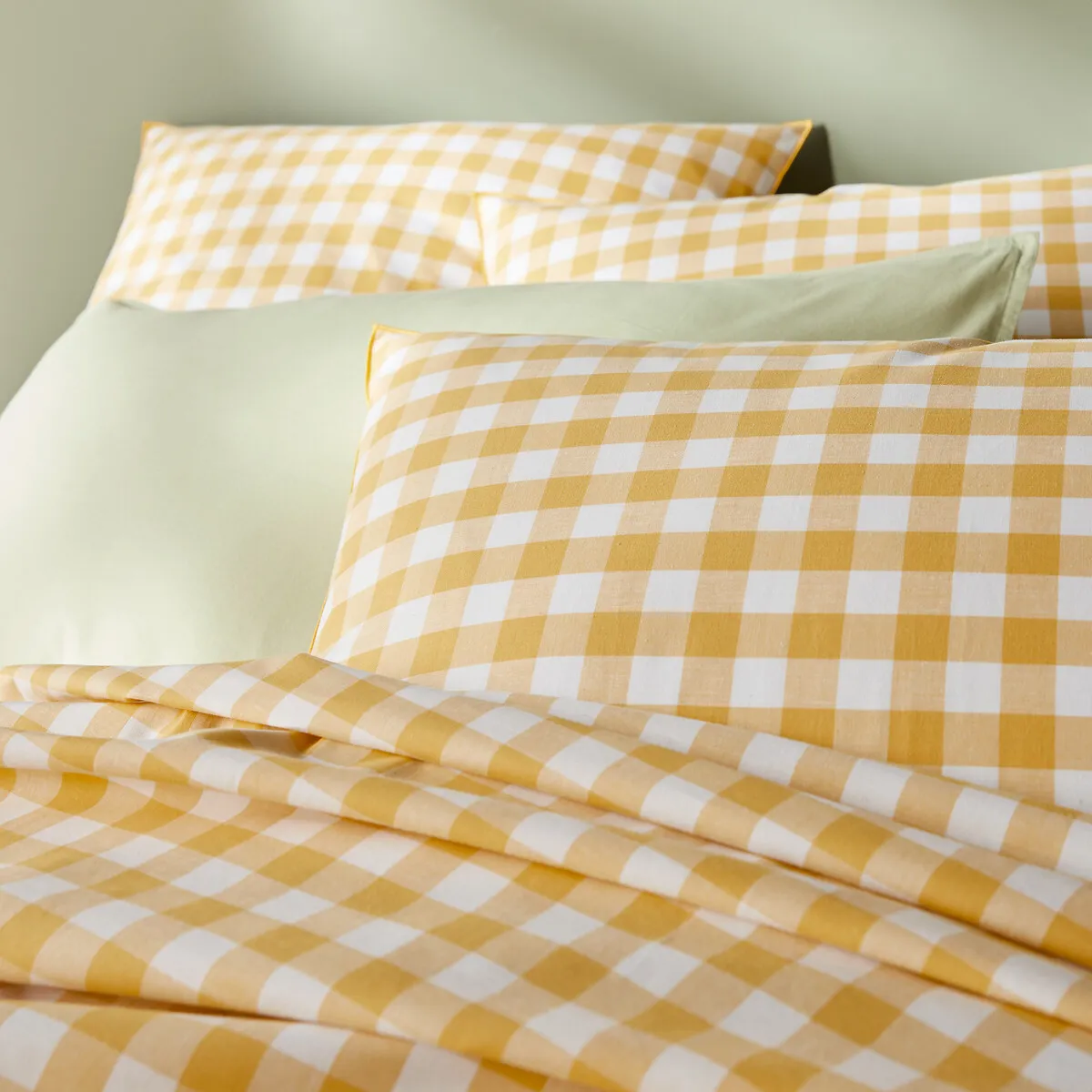 Housse De Couette Coton, Veldi Jaune — vue 3