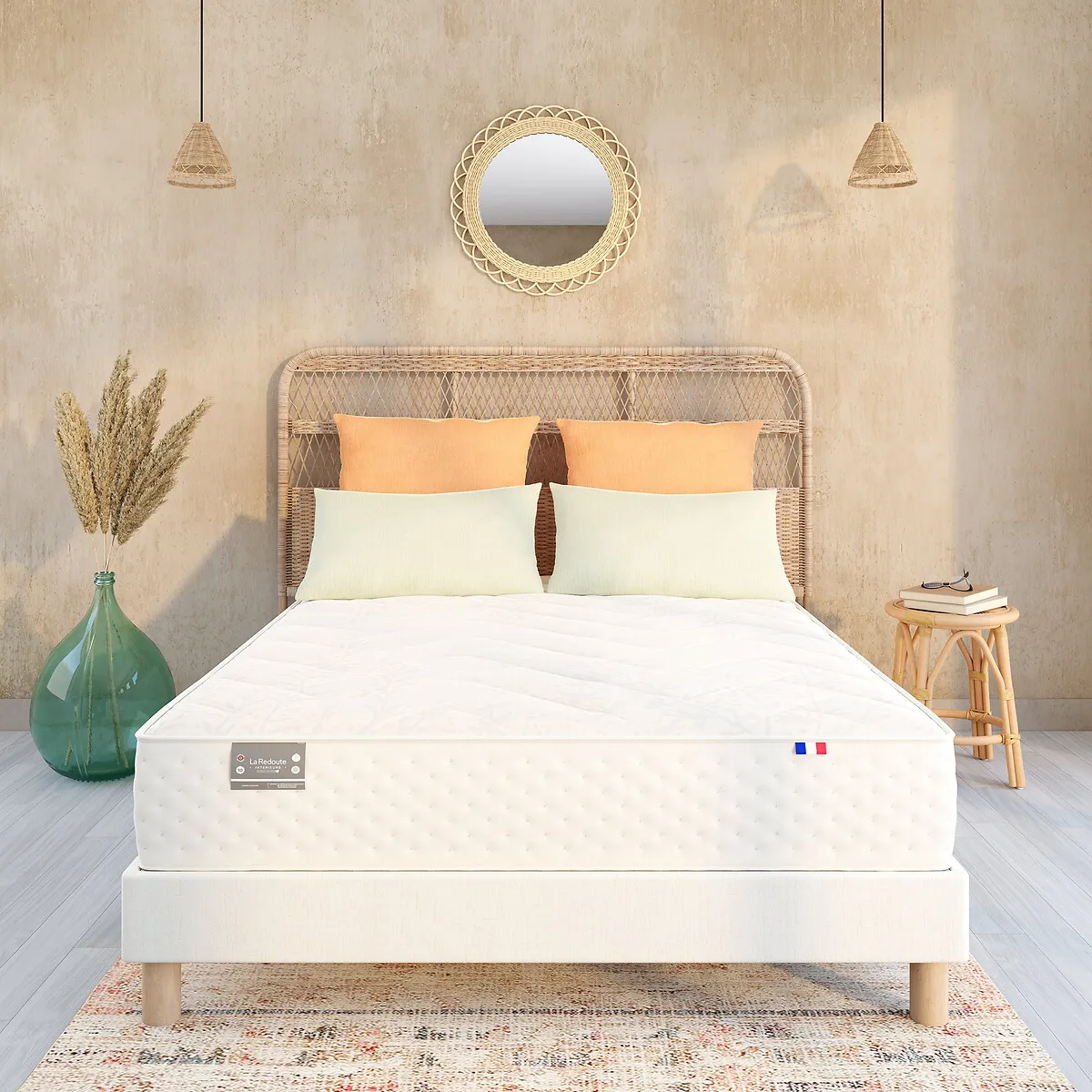 Matelas 651 Ressorts, 5 Zones, Soutien Ferme, Accueil Moelleux