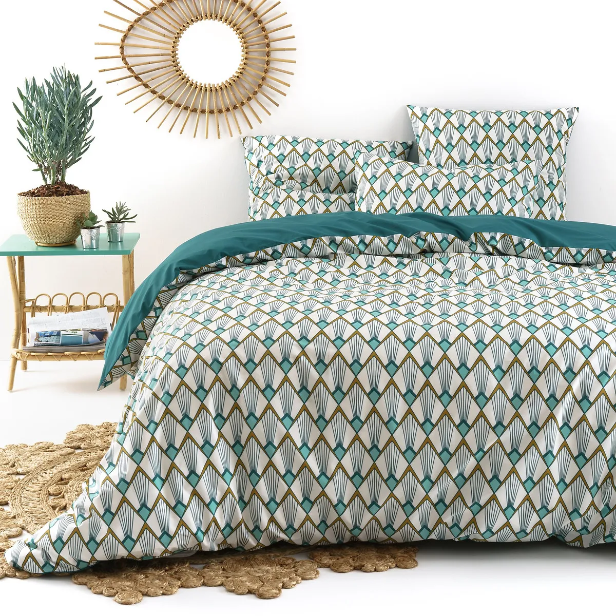 Housse De Couette Percale De Coton, Elisa
