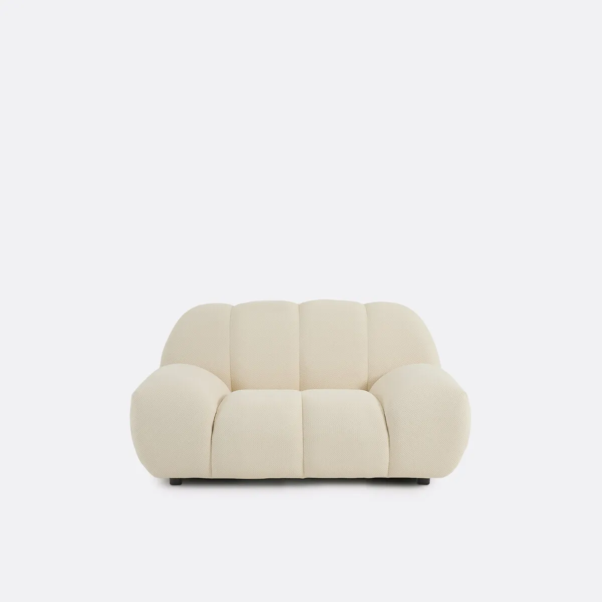 Fauteuil XL, En Tissu Matelassé, NURIA — vue 3