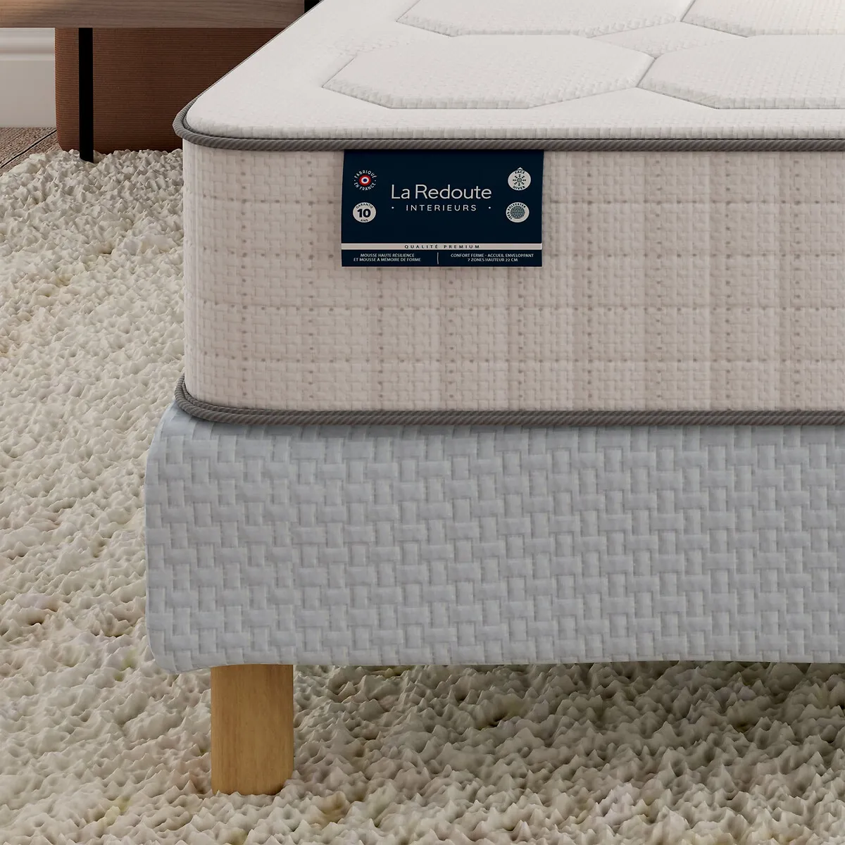 Matelas 856 Ressorts Ensachés, 7 Zones, Soutien Ferme, Accueil Enveloppant — vue 3