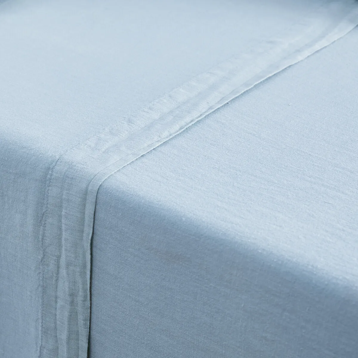 Drap Plat Uni En Lin Lavé, Linot — vue 3