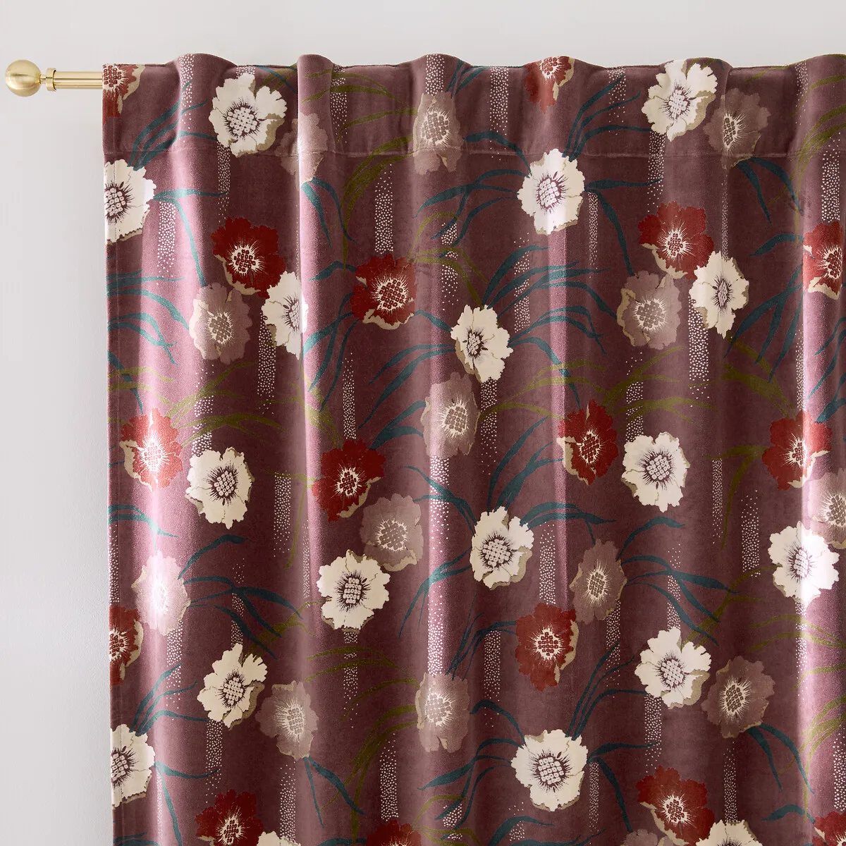 Rideau Motif Velours Pattes Cachées, Mowan