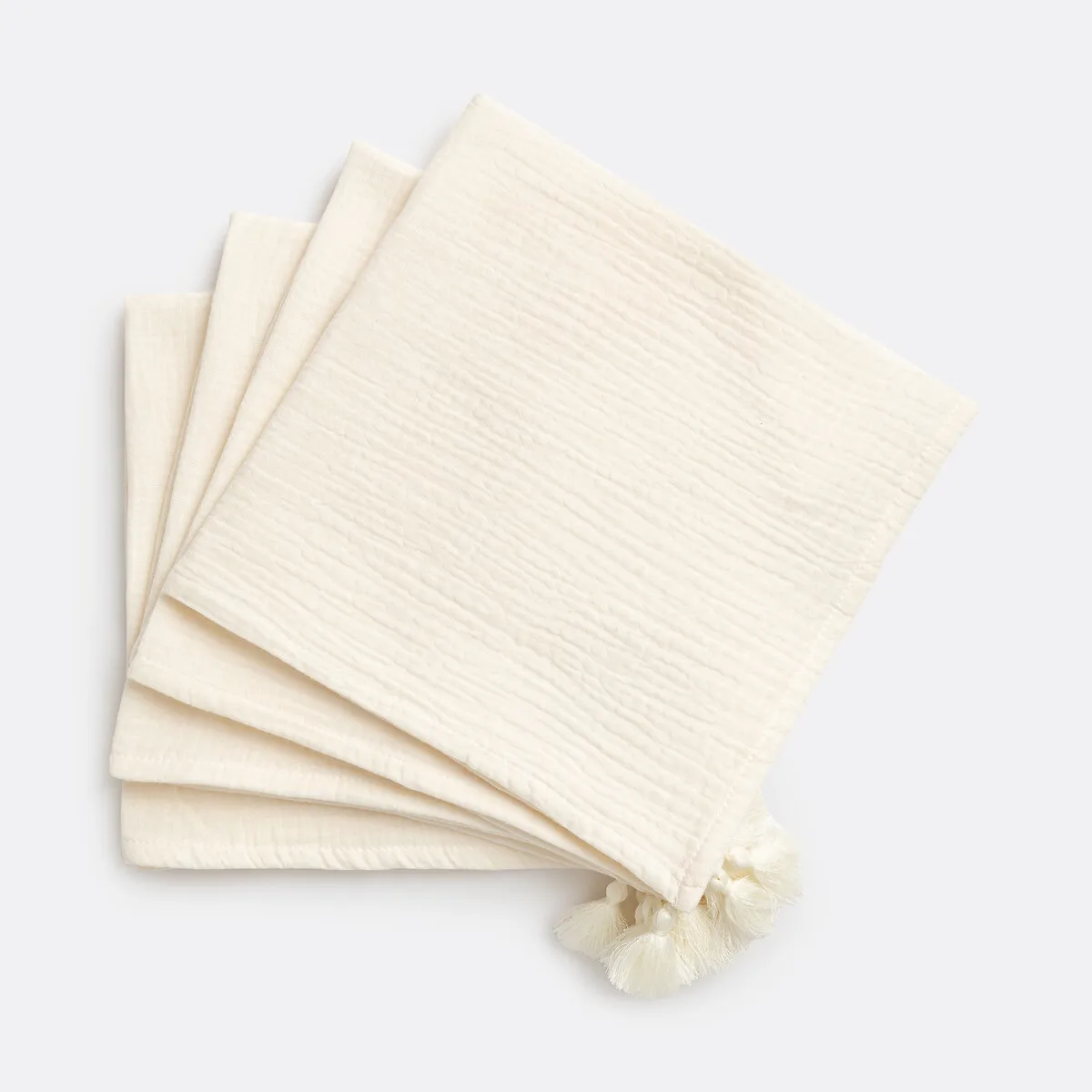 Lot De 4 Serviettes De Table Gaze De Coton, Kumla