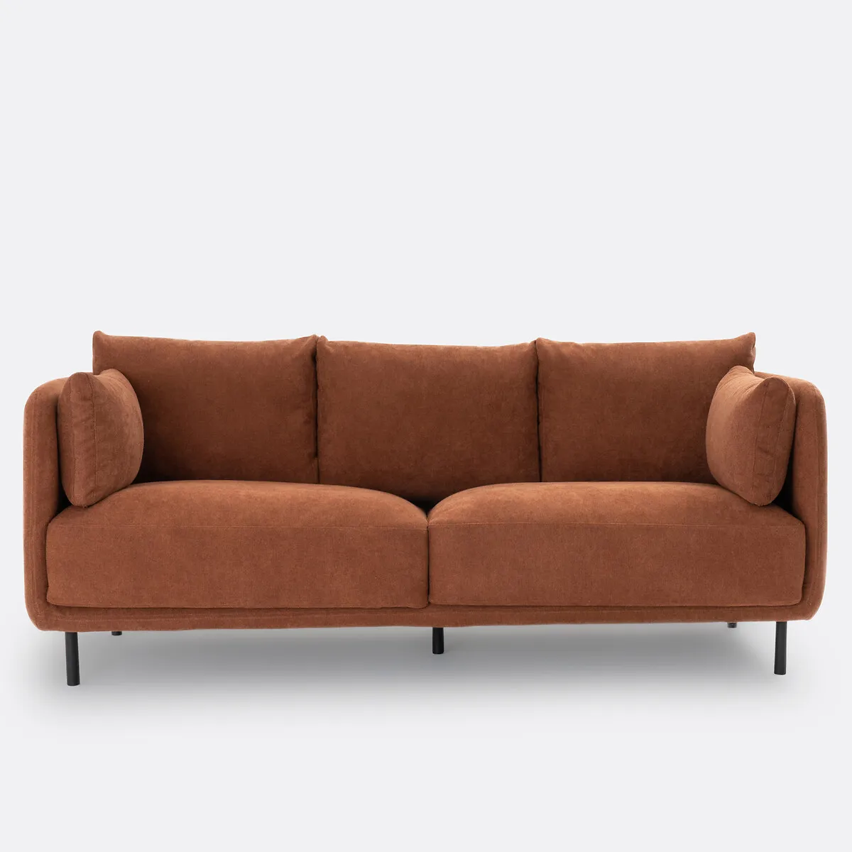 Canapé Droit, 3 Ou 4 Places, En Tissu Texturé, VICTOR