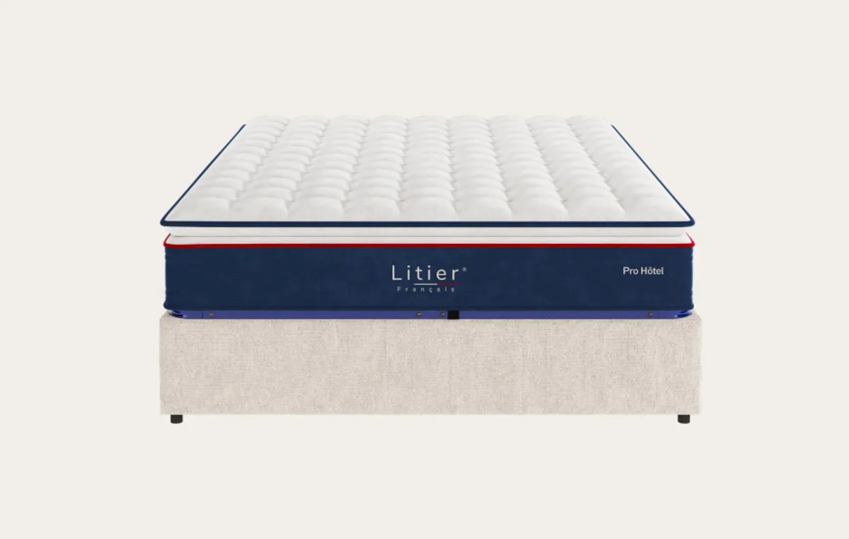 Ensemble sommier coffre et matelas Pro Hôtel — Naturel — vue 3