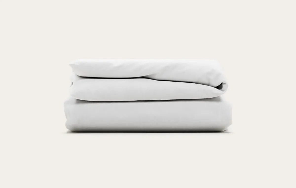 Housse de couette en Percale de coton — Naturel