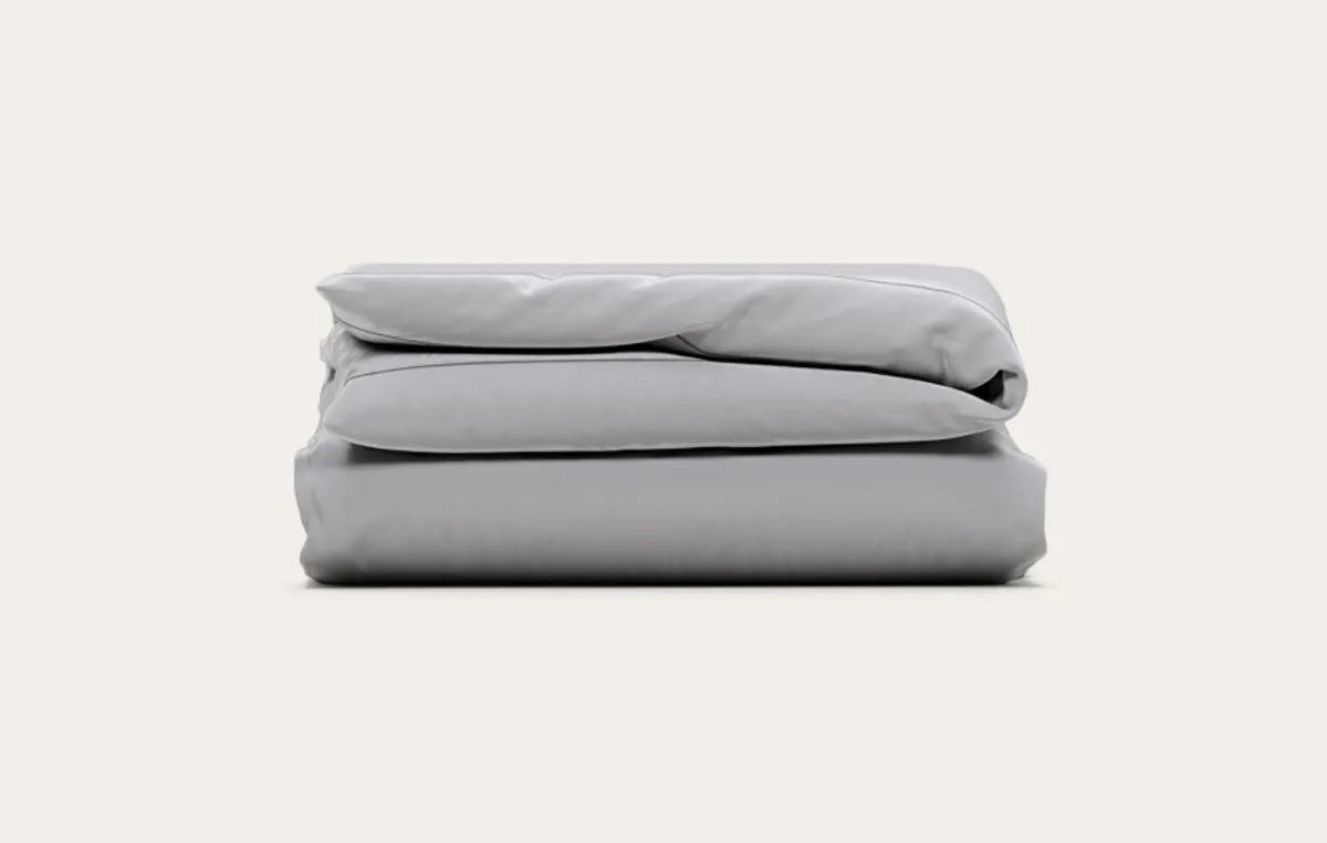 Housse de couette en Percale de coton bio — Perle — vue 3