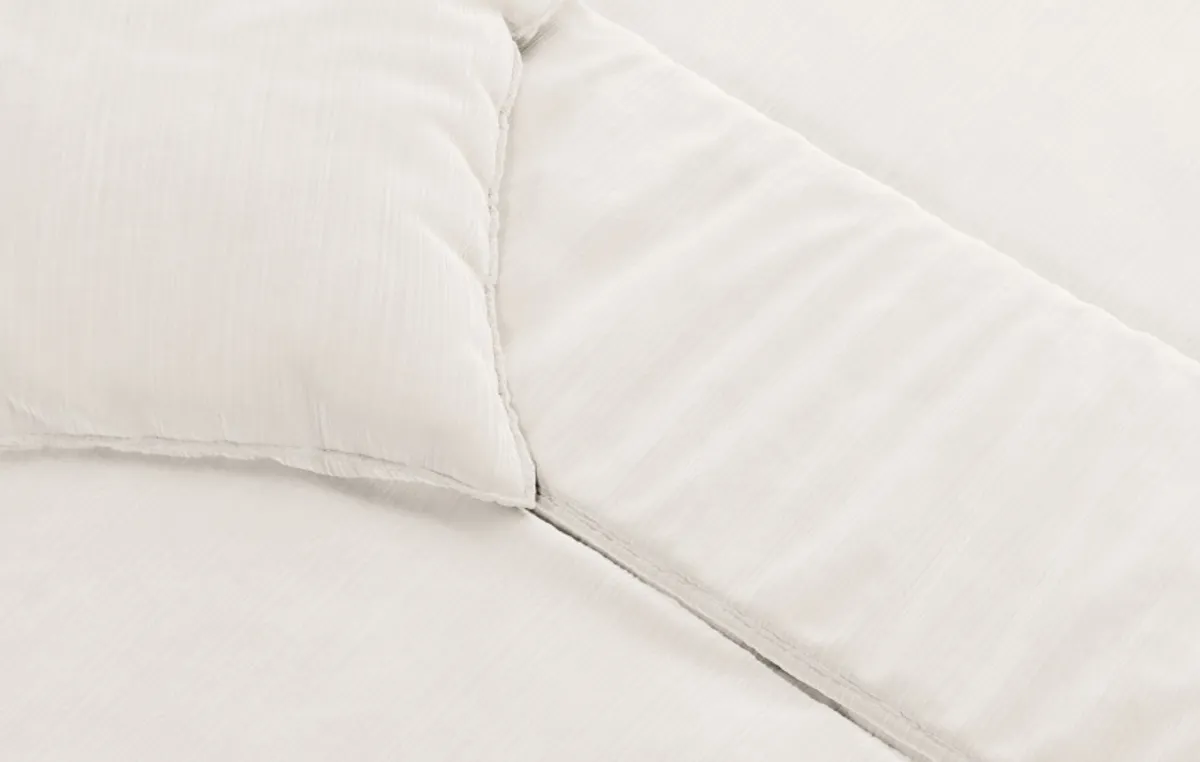 Drap housse percale de coton bio — Ivoire — vue 4
