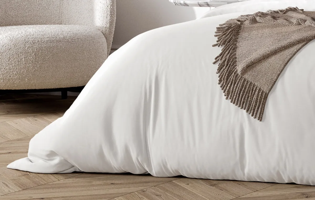 Drap housse percale de coton — Blanc — vue 4