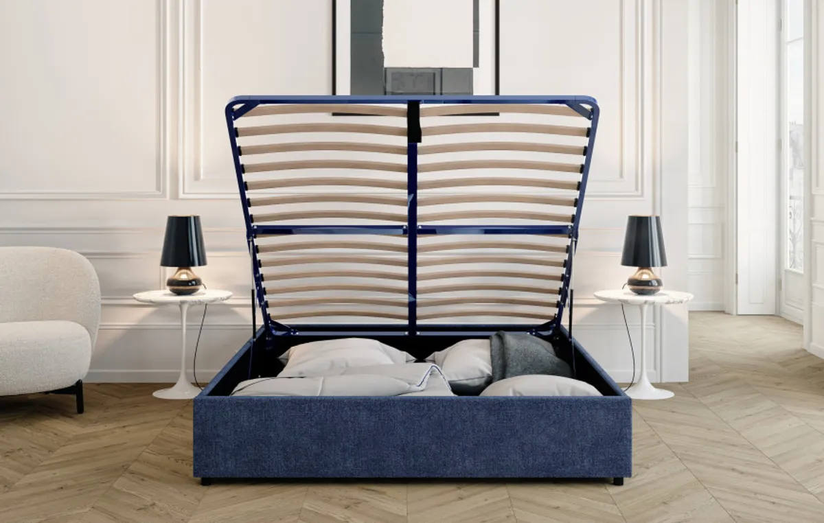Sommier coffre — Bleu marine — vue 6