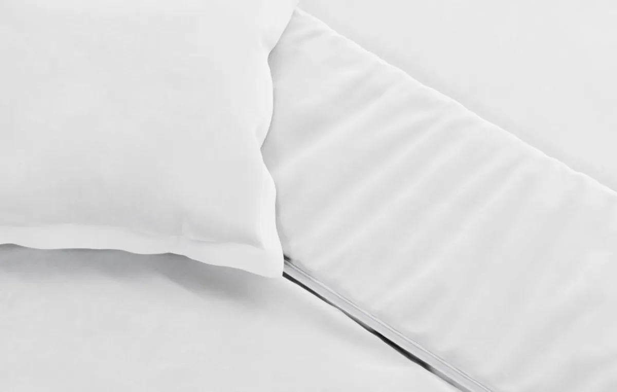 Drap housse percale de coton — Blanc — vue 3