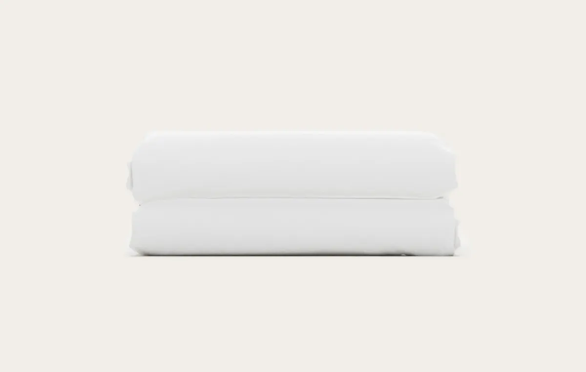Drap housse satin de coton — Blanc — vue 3