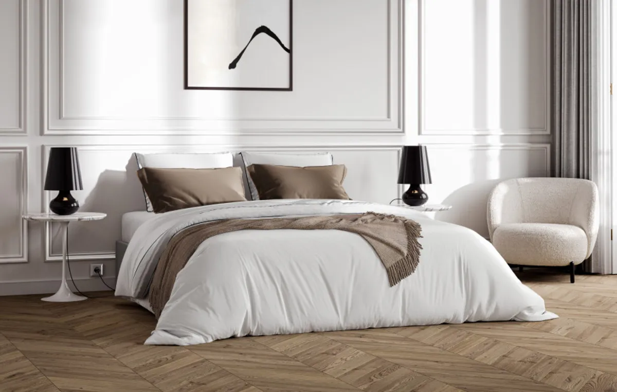 Housse de couette en Percale de coton bio — Blanc — vue 6