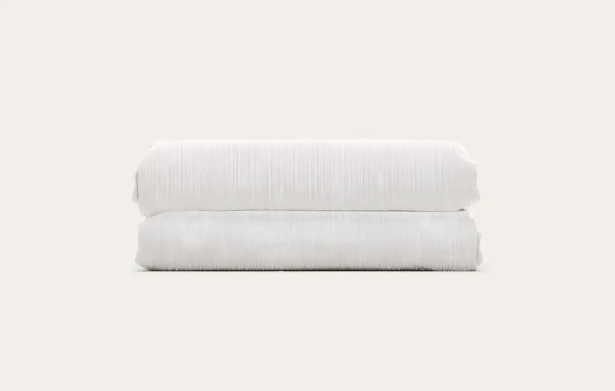 Drap housse percale de coton bio — Blanc — vue 3
