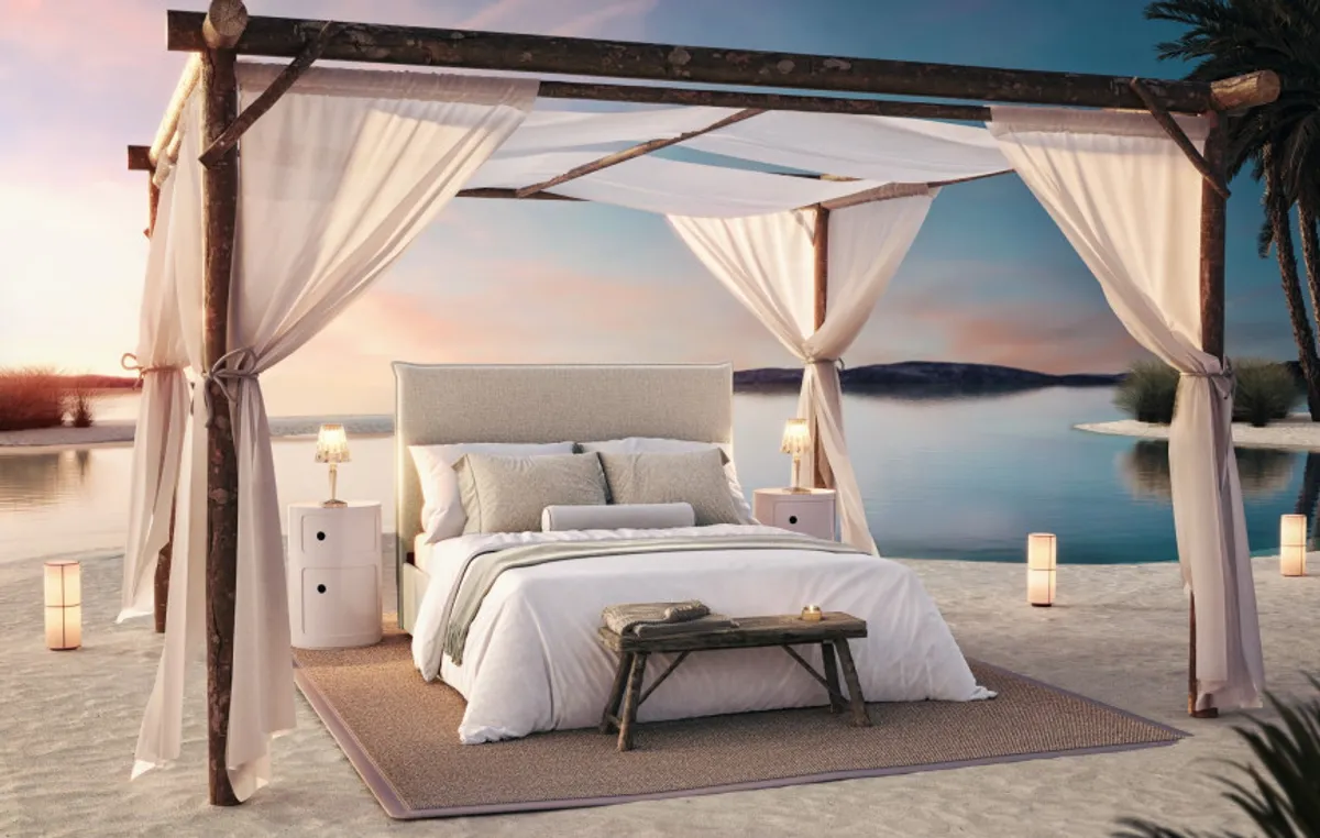 Lit coffre Cocoon — Gris taupe — vue 6
