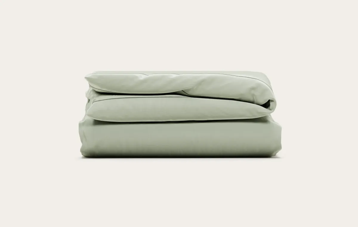 Housse de couette en Percale de coton bio — Blanc