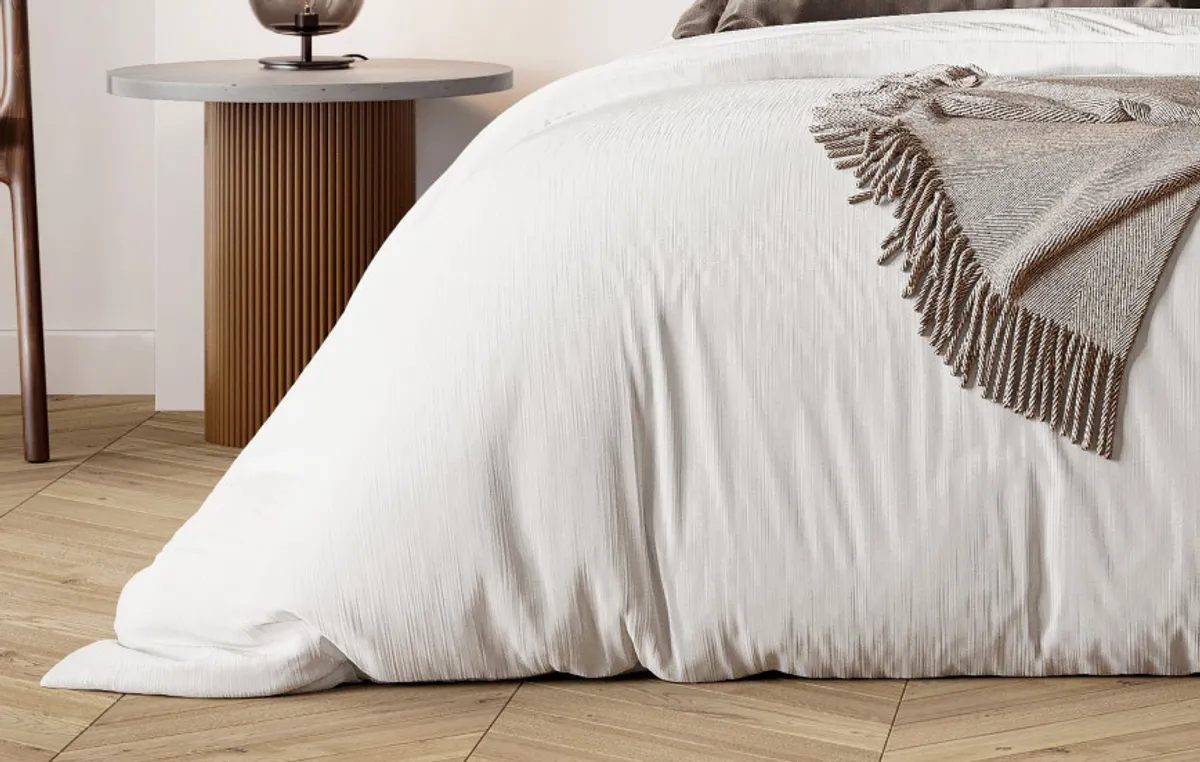 Drap housse percale de coton bio — Blanc — vue 5