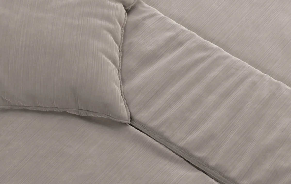 Drap housse percale de coton bio — Gris taupe — vue 4