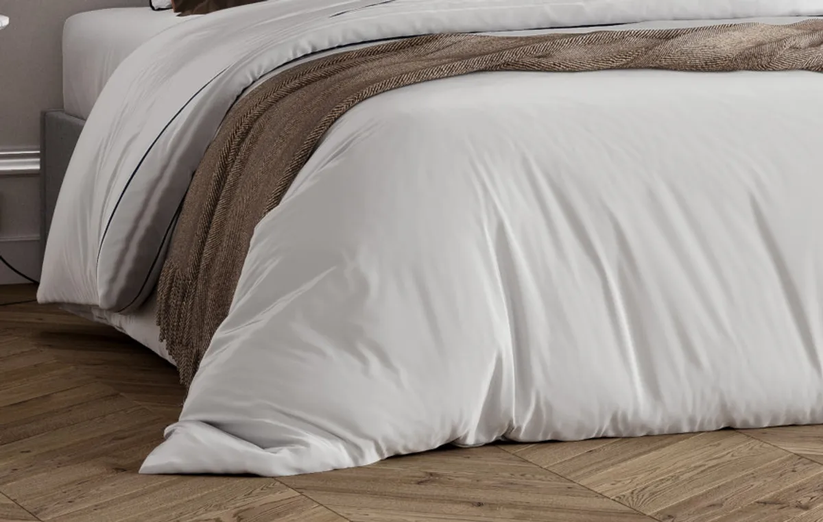 Housse de couette en Percale de coton bio — Blanc — vue 5