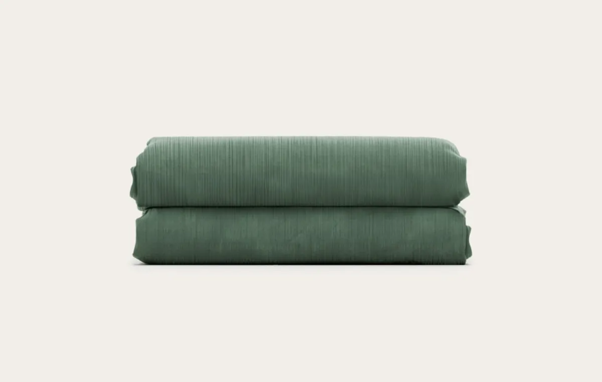 Drap housse percale de coton bio — Blanc