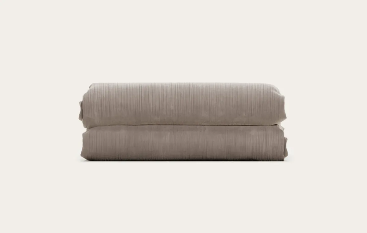 Drap housse percale de coton bio — Gris taupe — vue 3