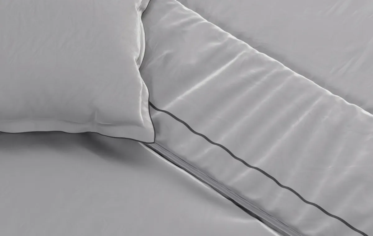 Housse de couette en Percale de coton bio — Perle — vue 4
