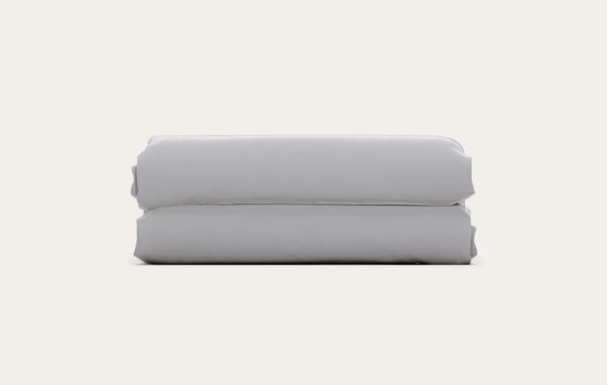 Drap housse satin de coton — Perle — vue 3
