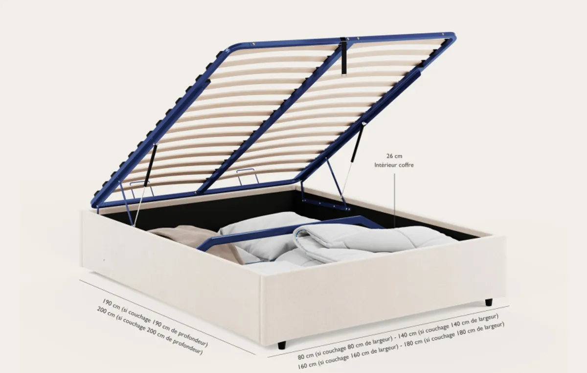 Sommier coffre — Naturel — vue 4