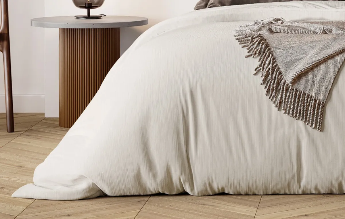 Drap housse percale de coton bio — Ivoire — vue 5