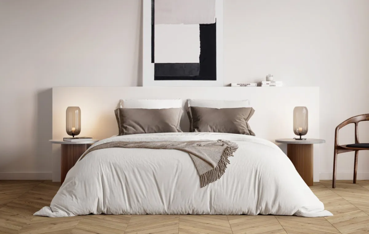 Drap housse percale de coton bio — Blanc — vue 6