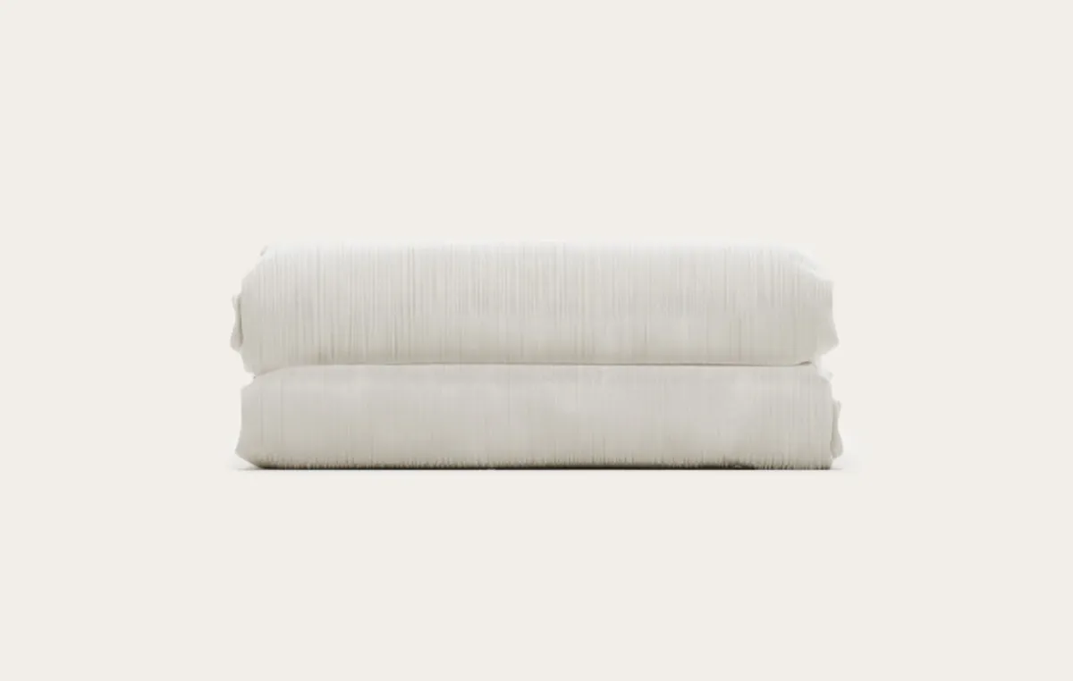 Drap housse percale de coton bio — Ivoire — vue 3