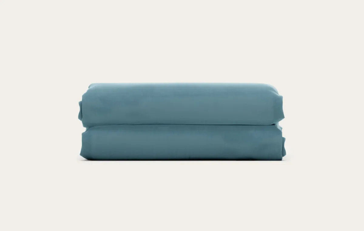 Drap housse percale de coton — Céladon — vue 3